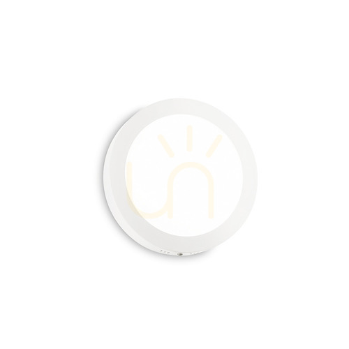 Kontrola Plafon LED Ideallux Universal Round bílý 22,5 cm 17W 2700K 342580