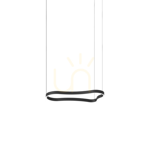Kontrola Závěsné svítidlo Ideallux Waves 1 černé LED 37W 94,2 cm 345215