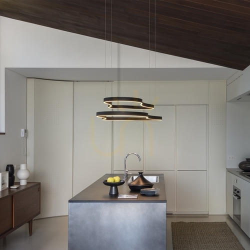Kontrola Závěsné svítidlo Ideallux Waves 2 SP Nero černé LED 45W 345246