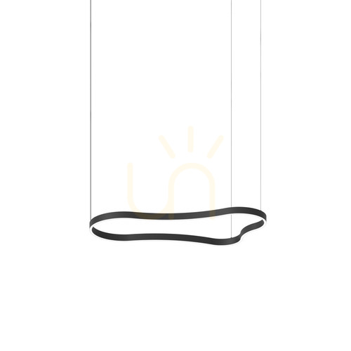 Kontrola Závěsné svítidlo Ideallux Waves 2 SP Nero černé LED 45W 345246