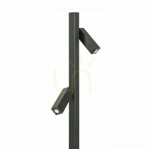 Kontrola Fado Stojací lampa černá 230 V Led 2x3 W 45° 3000 K