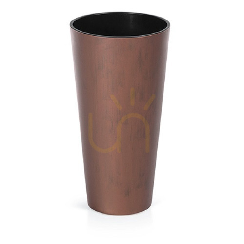Kontrola Květináč TUBUS SLIM BETON CORTEN odolný proti mrazu - barva cortenová ocel 15,5 l