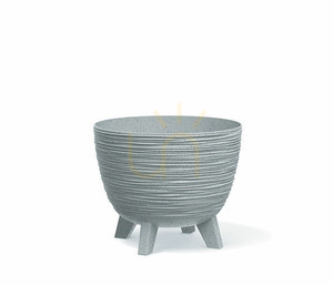 Mrazuvzdorný květináč Prosperplast Furu světle šedý 5 l 23,6 cm DFUR240-443U small 0