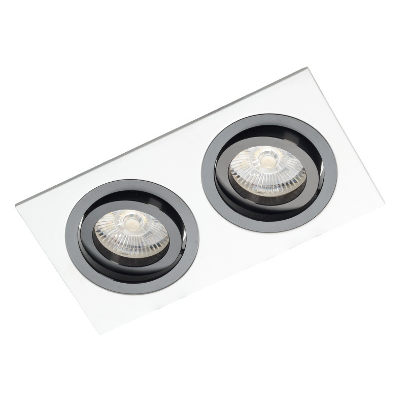 Kontrola Bílé dvojité downlight s černým Alcazarem 542.WB Bílé dvojité downlight s černým Alcazarem 542.WB