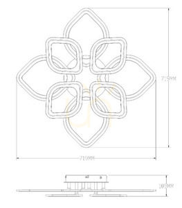 Stropní svítidlo Zuma Line funkcją z ściemniania ILLUMIA MS236180R-BK LED černá small 1