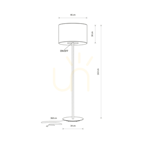 Stojací lampa CCT - SANTANA 11656 Nowodvorski small 7