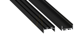 LED profil LUMINES typ aria černě eloxovaný 1 m small 0