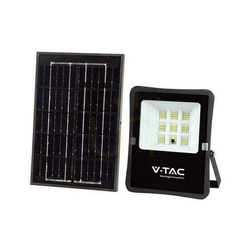 Kontrola V-TAC 6W solární LED projektor s dálkovým ovládáním, AUTO, časovač IP65 VT-55050 4000K 400lm