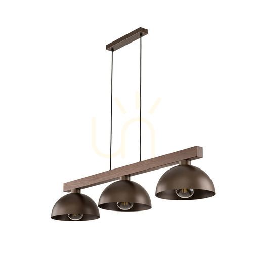 Kontrola Hnědá závěsná lampa Oslo 3