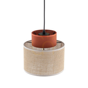 Závěsná lampa Duo Jute Brown 1 small 3