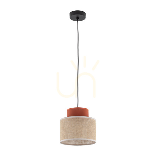 Kontrola Závěsná lampa Duo Jute Brown 1