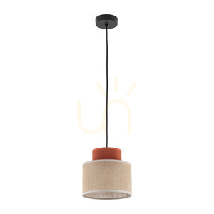 Závěsná lampa Duo Jute Brown 1 small 0