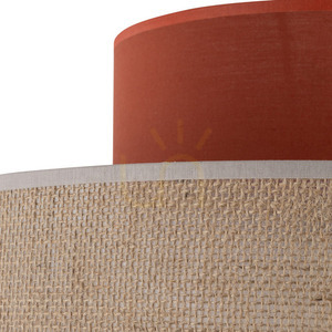 Závěsná lampa Duo Jute Brown 1 small 1
