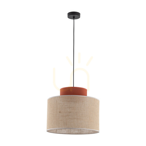 Kontrola Závěsná lampa Duo Jute Brown 1