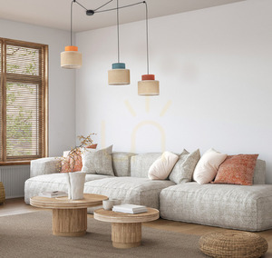 Závěsná lampa Duo Jute Mix 3 small 1