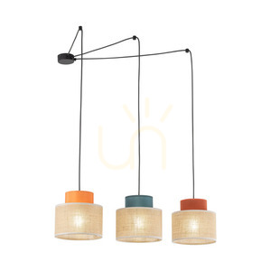 Závěsná lampa Duo Jute Mix 3 small 5
