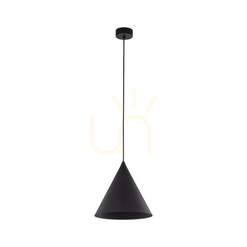 Kontrola Černá závěsná lampa Cono 1 M