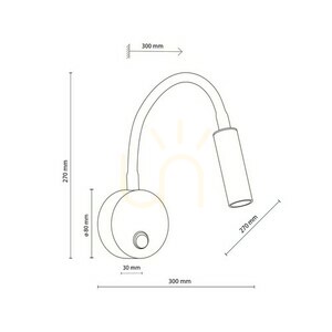 Lagos Bílá nástěnná lampa 1 small 7