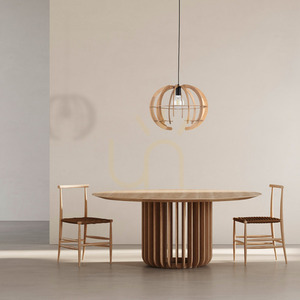 Dřevěná závěsná lampa Venus 1 M small 1
