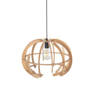 Dřevěná závěsná lampa Venus 1 M small 4