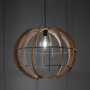 Dřevěná závěsná lampa Venus 1 L small 2