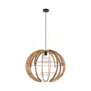Dřevěná závěsná lampa Venus 1 L small 4