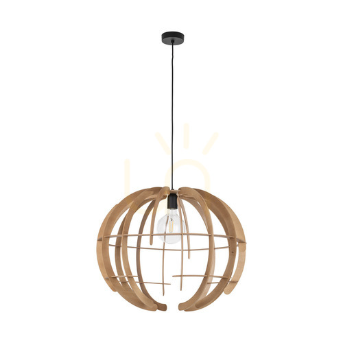 Kontrola Dřevěná závěsná lampa Venus 1 L