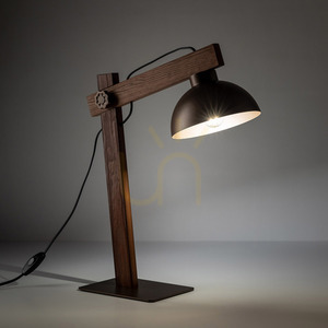 Hnědá noční lampa Oslo 1 small 2