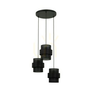 Černá závěsná lampa Calisto 3 Circle small 4