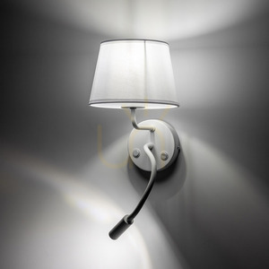 Nástěnná lampa Maja White 2 E27 + G9 small 2