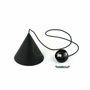 Cono Černá závěsná lampa 1 S small 8