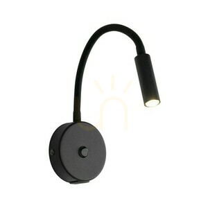 Lagos Černá nástěnná lampa 1 Usb small 4