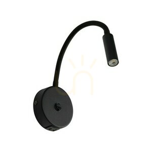 Lagos Černá nástěnná lampa 1 Usb small 5