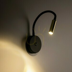 Lagos Black/Gold Nástěnná lampa 1 Usb small 1