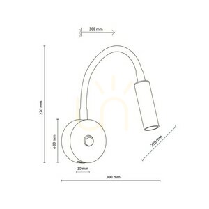 Lagos Black/Gold Nástěnná lampa 1 Usb small 7