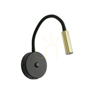 Lagos Black/Gold Nástěnná lampa 1 Usb small 0