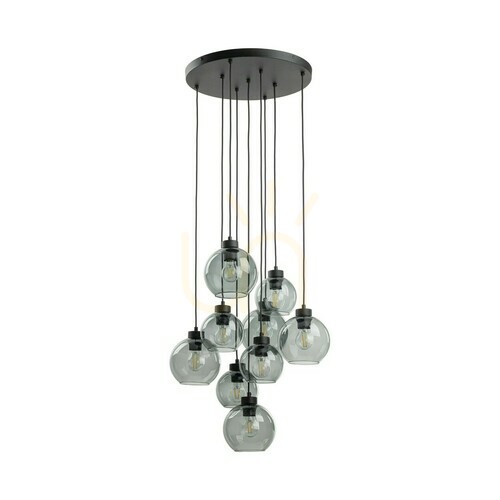 Kontrola Grafitová závěsná lampa Cubus 9 Circle.