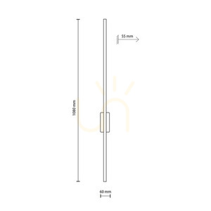 Flash Black Nástěnné svítidlo 1 Led L small 4