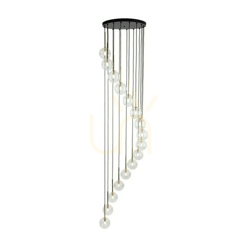 Kontrola Průhledná závěsná lampa Aurora 16