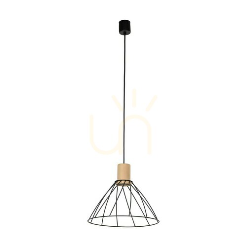 Kontrola Závěsná lampa Modesto Wood Pine 1