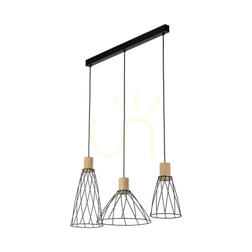 Kontrola Závěsná lampa Modesto Wood Pine 3