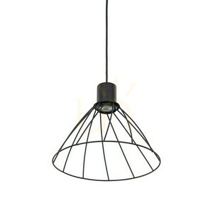 Černá závěsná lampa Modesto 1 small 3