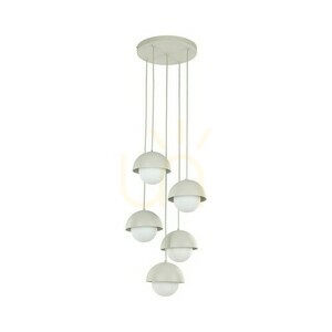 Béžová závěsná lampa Bono 5 small 7