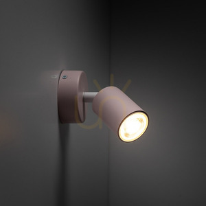 Růžová nástěnná lampa Livia 1 small 1