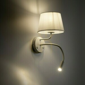 Nástěnná lampa Maja White 2 E27 + G9 + Usb small 1