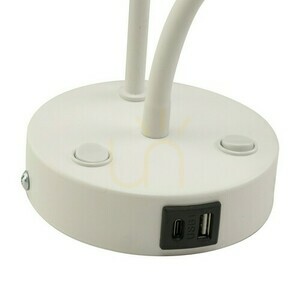 Nástěnná lampa Maja White 2 E27 + G9 + Usb small 3