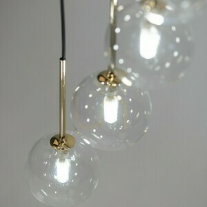 Průhledná závěsná lampa Aurora 26 small 3
