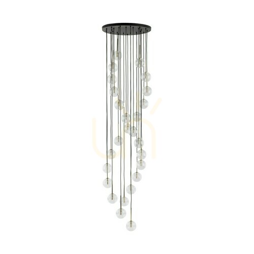Kontrola Průhledná závěsná lampa Aurora 26
