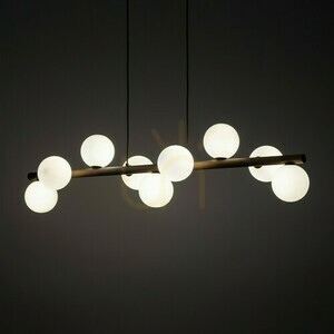 Závěsná lampa Estera Wood Walnut 9 small 2