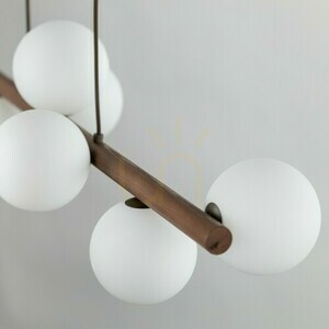 Závěsná lampa Estera Wood Walnut 9 small 3